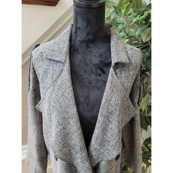 Orange Creek Women's Gray Polyester Long Sleeve Buttons Front Cardigan One Size - Picture 2 of 12